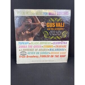 Gus Vali & His Orchestra Motion Picture Music for Belly Dancers Vinyl LP Sealed